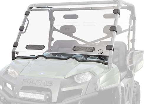 SuperATV Polaris Ranger 1000 Scratch-Resistant Vented Full Windshield | Preinstalled Bulb Seal in Saudi Arabia