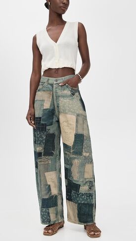 Free People Women's Illusions Relaxed Fit Jeans in Saudi Arabia