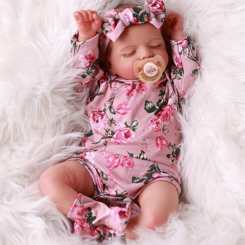 BABESIDE Lifelike Reborn Baby Dolls - 20 inch Sleeping Realistic Newborn Baby Dolls Soft Body Real Life Baby Dolls Girl with Accessories Gifts for Kids Age 3 + & Collection in Kuwait