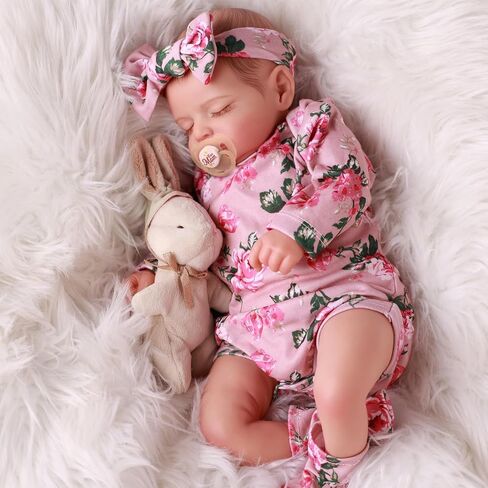 BABESIDE Lifelike Reborn Baby Dolls - 20 inch Sleeping Realistic Newborn Baby Dolls Soft Body Real Life Baby Dolls Girl with Accessories Gifts for Kids Age 3 + & Collection in Kuwait