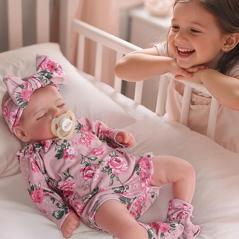 BABESIDE Lifelike Reborn Baby Dolls - 20 inch Sleeping Realistic Newborn Baby Dolls Soft Body Real Life Baby Dolls Girl with Accessories Gifts for Kids Age 3 + & Collection in Kuwait