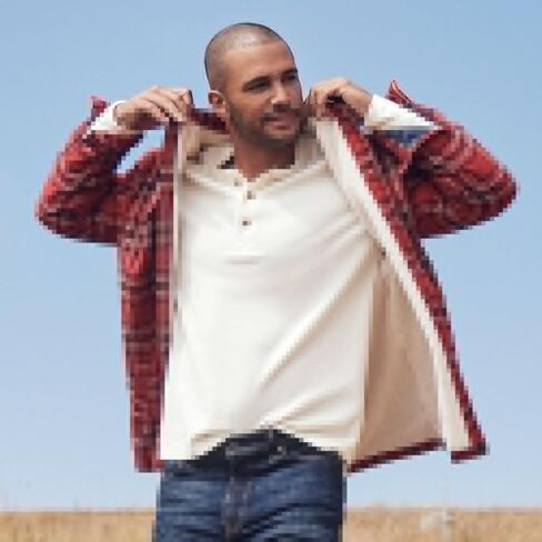 Lands' End Men's Long Sleeve Thermal Waffle Henley in Saudi Arabia