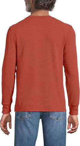 Lands' End Men's Long Sleeve Thermal Waffle Henley in Saudi Arabia