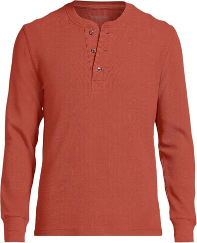 Lands' End Men's Long Sleeve Thermal Waffle Henley in Saudi Arabia