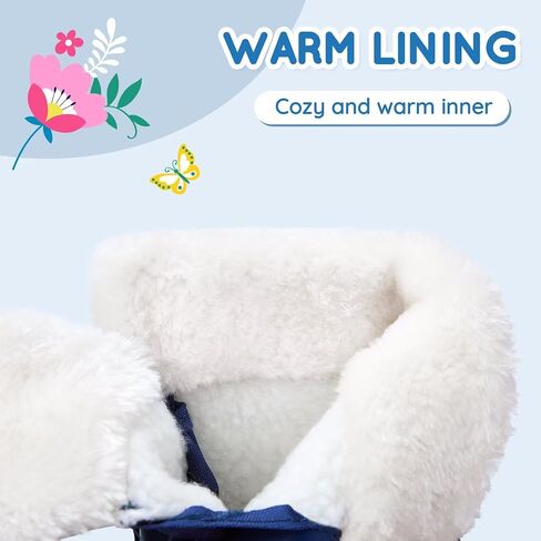 Toddler Warm Boots Girls Winter Snow Boots Child Rain Boot Waterproof Shoes Outdoor in Kuwait