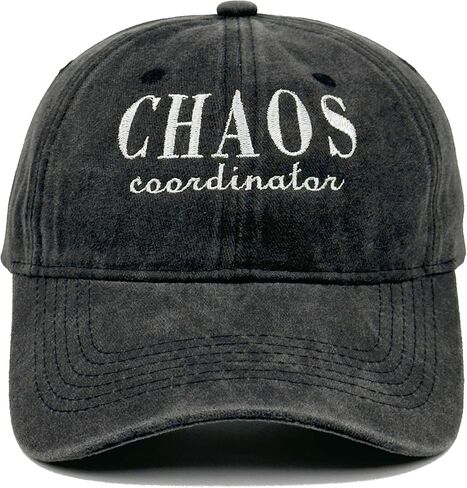 Chaos Coordinator Baseball Cap - Embroidered Cotton Hat for Women Men Adjustable, Funny Gifts for Dad Teacher Nurse in Saudi Arabia