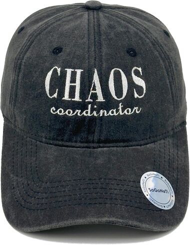 Chaos Coordinator Baseball Cap - Embroidered Cotton Hat for Women Men Adjustable, Funny Gifts for Dad Teacher Nurse in Saudi Arabia