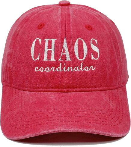 Chaos Coordinator Baseball Cap - Embroidered Cotton Hat for Women Men Adjustable, Funny Gifts for Dad Teacher Nurse in Kuwait