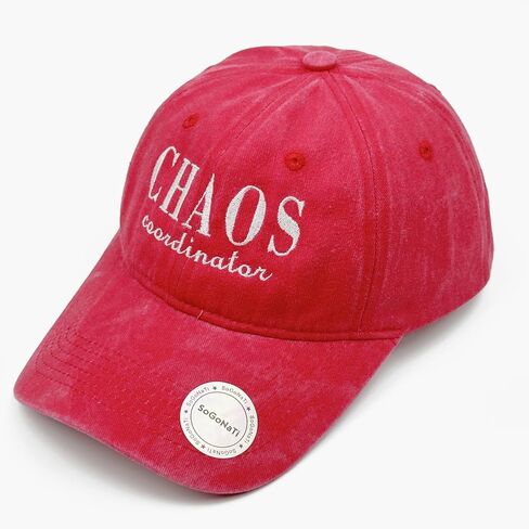 Chaos Coordinator Baseball Cap - Embroidered Cotton Hat for Women Men Adjustable, Funny Gifts for Dad Teacher Nurse in Kuwait