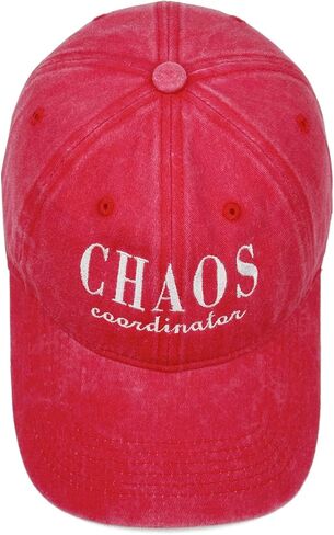 Chaos Coordinator Baseball Cap - Embroidered Cotton Hat for Women Men Adjustable, Funny Gifts for Dad Teacher Nurse in Kuwait