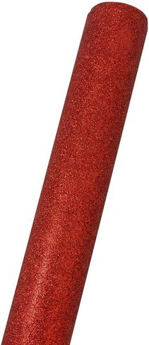 JAM Paper Gift Wrap - Glitter Wrapping Paper - 25 Sq Ft - Aqua Blue Glitter - Roll Sold Individually in Kuwait