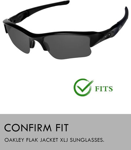 Raydi Polycarbonate Replacement Lenses & Rubber Kits for Oakley Flak Jacket | Flak Jacket XLJ Sunglasses in Saudi Arabia