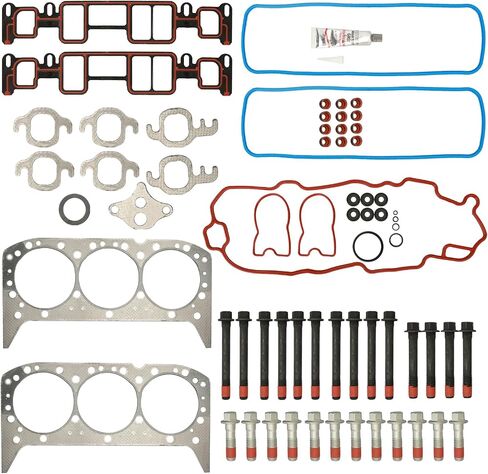 IRONTEK مجموعة حشيات الرأس مناسبة لـ 96-06 شيفروليه جي إم سي ايسوزو 4.3L V6 OHV 12 فولت VORTEC مجموعة حشية رأس الاسطوانة # HS9354PT-6 in Saudi Arabia