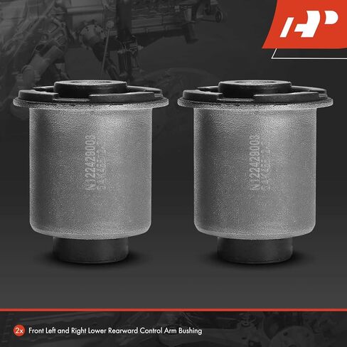 A-Premium 2 × طقم جلبة ذراع التحكم السفلي الأمامي والخلفي، متوافق مع Hyundai Elantra 2007-2012، Sonata 2006-2010، Tucson 2005-2009 & Kia Optima 2006-2010، Forte، Sportage، Forte Koup، Forte5 in Saudi Arabia