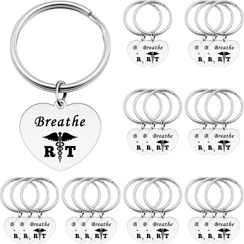 Xiahuyu Respiratory Therapist Keychain RT Respiratory Therapist Appreciation Gifts RT Student Graduation Gift RT Week Gift in Saudi Arabia