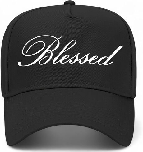 Blessed Cursive Vintage Trucker Hat | Premium Adjustable Snapback Baseball Hat for Men & Women in Saudi Arabia