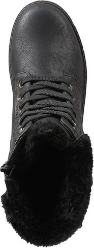 Lamo Women's Kit Lace-Up Boots - Stylish Boots with PU Upper, Faux Fur Collar, NeverWet Water and Stain Resistance,TPR Outsole - 7" Height with Medial Side Zipper and Premium Faux Fur Lining in Saudi Arabia