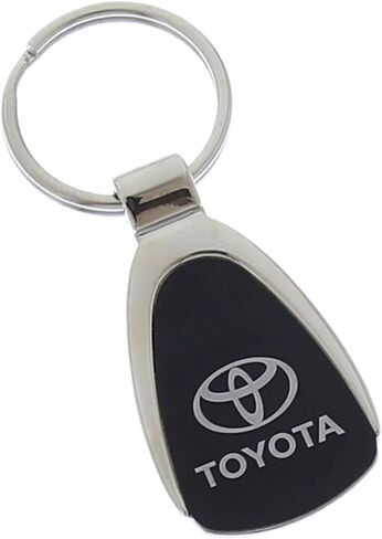 Au-tomotive Gold Toyota Logo Black Tear Drop Key Chain in Saudi Arabia