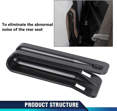 PIT66 Crew Rear Seat Bumper Cushion Bracket Repair Compatible with Chevy GMC Silverado Sierra 1500 2008-2013 (*2007 New Body Style Only) / 2500 3500 2008-2014 Crew Cab Models Only in Saudi Arabia