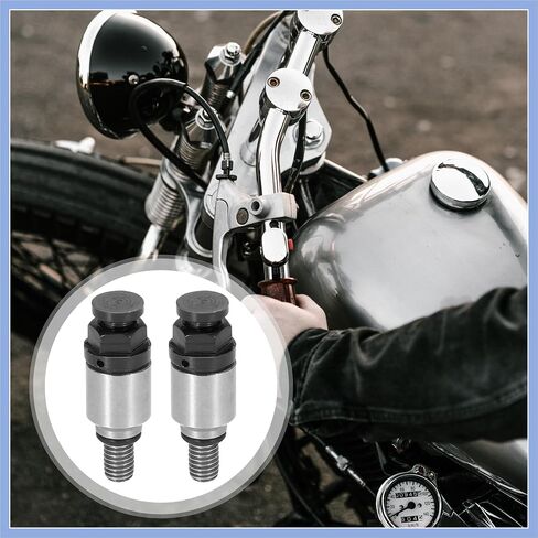 2pcs M5x0.8 Motorcycle Screw Fork Air Bleeder Valve for Honda for Yamaha for Suzuki for Kawasaki Black Stable in Saudi Arabia