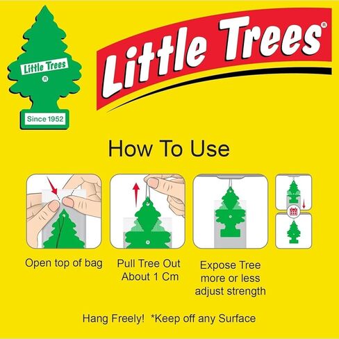 LITTLE TREES Car Air Freshener | Hanging Paper Tree for Home or Car | Leather in Kuwait