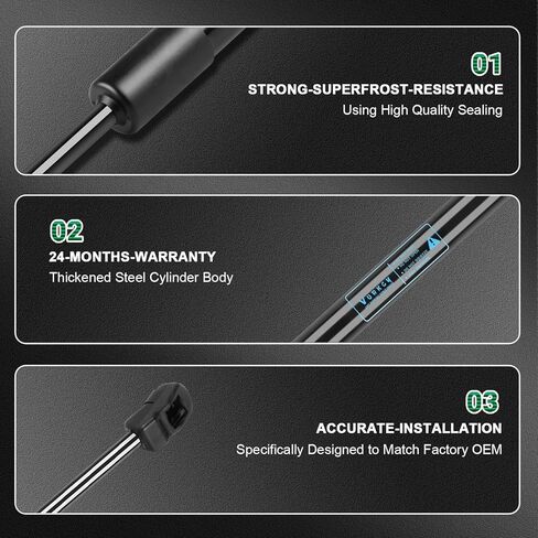 2 PCS Rear Hatch Shocks Struts Lift Gate Supports Gas Springs Fit for Toyota Sequoia 2008 2009 2010 2011 2012 2013 2014 2015 2016 2017 2018 2019 2020 2021 2022 2023, Replace 6656 PM3173 in Saudi Arabia