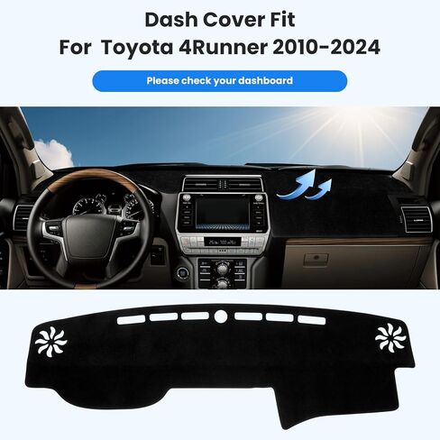 غطاء لوحة أجهزة القياس متوافق مع ملحقات كاديلاك إسكاليد 2007-2014، ملحقات داخلية لغطاء لوحة أجهزة القياس غير قابلة للانزلاق، واقي من الأشعة فوق البنفسجية مناسب حسب الطلب in Kuwait