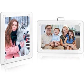 1 Pcs Car Sun Visor Photo Holder, Universal Magnetic Photo Clip, Double Sided Acrylic Fridge Magnetic Frame Clear Magnet Picture Frame, 2.36 x 3.54 Inch in Saudi Arabia