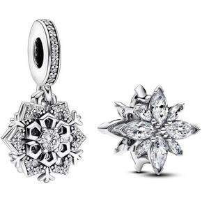 Christmas Tree Snowman Reindeer Snowflake Charms for Bracelets Dangle Charm for Women 925 Sterling Silver in Saudi Arabia