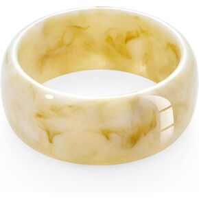 WOWORAMA Colorful Resin Acrylic Bangle Bracelets for Women Geometric Chunky Mottled Acetate Resin Bangles Wide Acrylic Plastic Bracelets Statement Jewelry in Kuwait