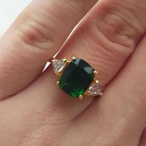 Luxury Bright Zirconia Ring Female Bridal Wedding Band Jewelry Engagement Accessories in Saudi Arabia