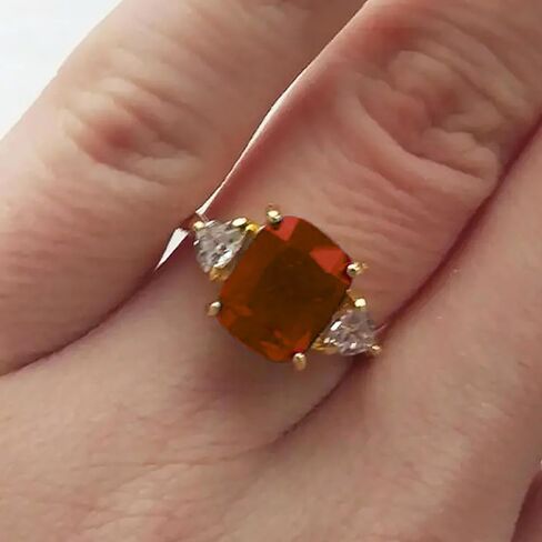 Luxury Bright Zirconia Ring Female Bridal Wedding Band Jewelry Engagement Accessories in Saudi Arabia