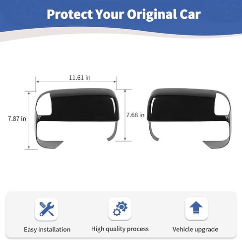 for RAM Sideview Mirror Cover Trim Cap Fit for RAM 2018-Present White Exterior Accessories 2pcs in Saudi Arabia