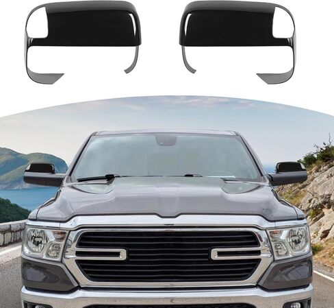 for RAM Sideview Mirror Cover Trim Cap Fit for RAM 2018-Present White Exterior Accessories 2pcs in Saudi Arabia
