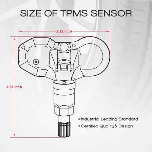 MOCA TPMS Sensor Fit 08-09 for Mini Cooper, 06-10 for BMW 550i/ 650i/ 750i/ 750li/ 760li/ Z4/ X3/ X5/ M5/ M6, 08-10 for BMW 128i, 07-09 for BMW 335i Tire Pressure Sensor 433MHz in Saudi Arabia