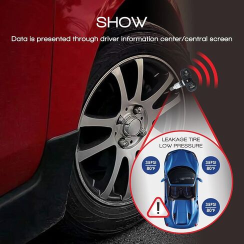 MOCA TPMS Sensor Fit 08-09 for Mini Cooper, 06-10 for BMW 550i/ 650i/ 750i/ 750li/ 760li/ Z4/ X3/ X5/ M5/ M6, 08-10 for BMW 128i, 07-09 for BMW 335i Tire Pressure Sensor 433MHz in Saudi Arabia