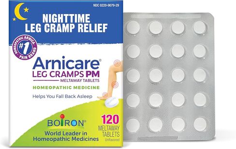 Boiron Arnicare Leg Cramps PM for Nighttime Relief from Cramping and Stiffness in Feet or Calves - 120 Tablets in Saudi Arabia