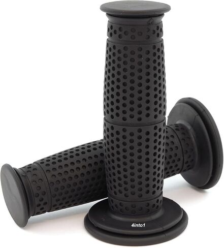 Wimbledon Grips - Black Rubber - 7/8" Bars - Motorcycle Cafe Racer Custom Vintage Bike in Saudi Arabia