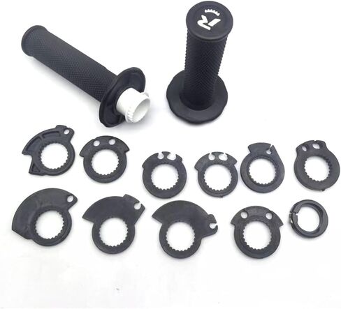 SYX MOTO Twist Throttle Tube Set Universal Motorcycle Handlebar Grip Non-Slip Rubber 11 Adapters Replacement for All Gased-Motorcycle Fit for Dirt Bike Pit Bike Mopeds Cruisers Bike in Saudi Arabia