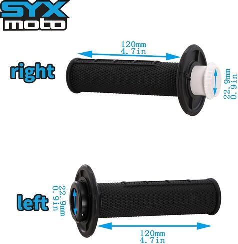 SYX MOTO Twist Throttle Tube Set Universal Motorcycle Handlebar Grip Non-Slip Rubber 11 Adapters Replacement for All Gased-Motorcycle Fit for Dirt Bike Pit Bike Mopeds Cruisers Bike in Saudi Arabia