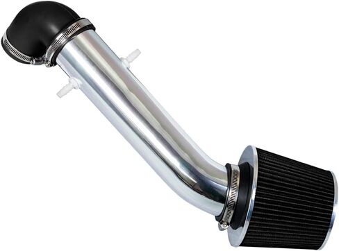 Rtunes Racing Short Ram Air Intake Airflow Inductions Kit Kit + Filter Combo Compatible For 91-95 Wrangler 2.5L L4 / 4.0L L6 (Black) in Kuwait