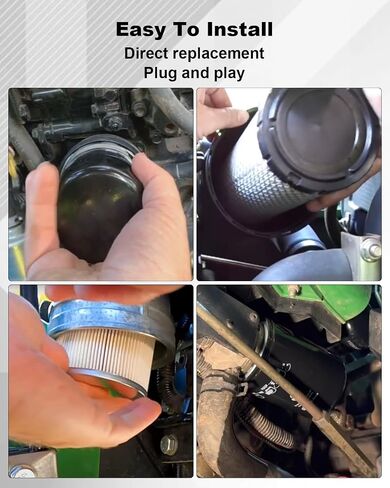 طقم فلتر هواء زيت محرك ناقل الحركة استبدال LVA21037، مناسب لجرارات John Deere المدمجة 3025E 3032E 3036E 3038E in Saudi Arabia