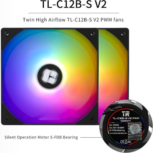 مبرد هواء وحدة المعالجة المركزية Phantom Spirit 120 EVO، مبرد وحدة المعالجة المركزية 7 أنابيب حرارية، مروحة TL-K12 PWM مزدوجة 120 مم، تقنية AGHP 4.0، محمل S-FDB، لـ AMD AM4 AM5/Intel 1700/1150/1151/1200، مبرد الكمبيوتر الشخصي in Saudi Arabia