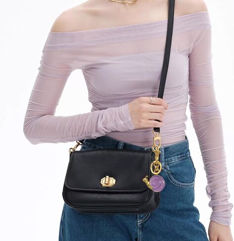 Snail Bag Charm, Snail Keychain Purse Charms for Handbags, Cute Stuff Novelty Bag Accessories Gifts for Women in Kuwait