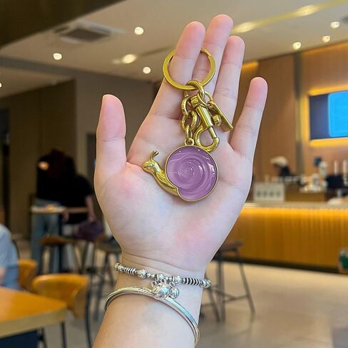 Snail Bag Charm, Snail Keychain Purse Charms for Handbags, Cute Stuff Novelty Bag Accessories Gifts for Women in Kuwait