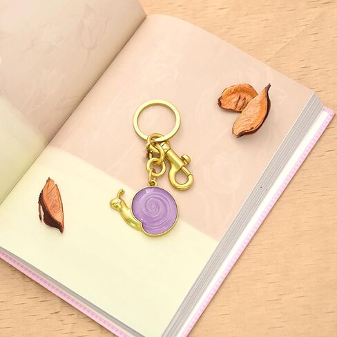Snail Bag Charm, Snail Keychain Purse Charms for Handbags, Cute Stuff Novelty Bag Accessories Gifts for Women in Kuwait