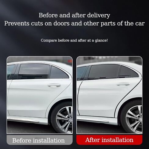 U Shape Car Door Edge Protector Guard, Rubber Edge Trim, 16.5ft Bumper Guard Strip, Metal Edge Protector with Embedded Metal Clips(Red) in Saudi Arabia