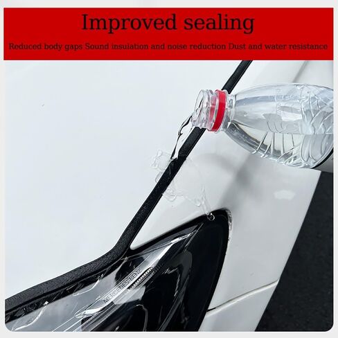 U Shape Car Door Edge Protector Guard, Rubber Edge Trim, 16.5ft Bumper Guard Strip, Metal Edge Protector with Embedded Metal Clips(Red) in Saudi Arabia