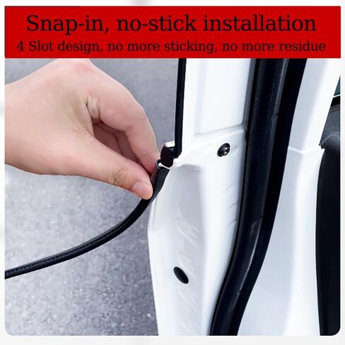 U Shape Car Door Edge Protector Guard, Rubber Edge Trim, 16.5ft Bumper Guard Strip, Metal Edge Protector with Embedded Metal Clips(Red) in Saudi Arabia