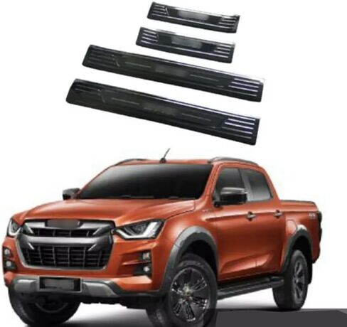 4pcs Fits for Isuzu D-MAX 2021 2022 2023 2024 Outside Door Sill Scuff Plate Guard Trim in Saudi Arabia
